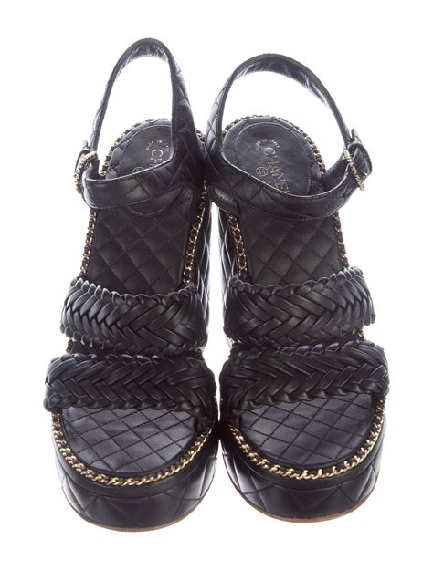 chanel quilted brogue shoes|authentic chanel sandals.